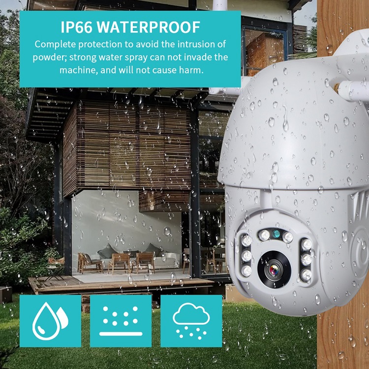 1080PWiFi wireless automatic tracking PTZ outdoor waterproof camera